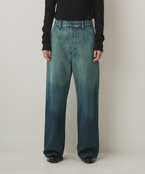 Juha(ユハ)の「GRADATION WIDE DENIM(デニムパンツ・メンズ・ブルー/ブラック・2/3/4)」の12枚目の写真