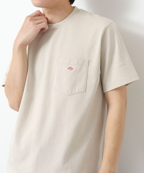 DANTON(ダントン)の「【DANTON/ダントン】SOLID POCKET T-SHIRT 25SS(Tシャツ/カットソー・メンズ・ホワイト/アイボリー/グレイッシュベージュ/ブルー・S/M/L/XL)」の3枚目の写真