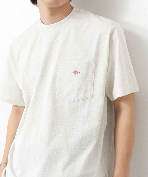 DANTON(ダントン)の「【DANTON/ダントン】SOLID POCKET T-SHIRT 25SS(Tシャツ/カットソー・メンズ・ホワイト/アイボリー/グレイッシュベージュ/ブルー・S/M/L/XL)」の2枚目の写真