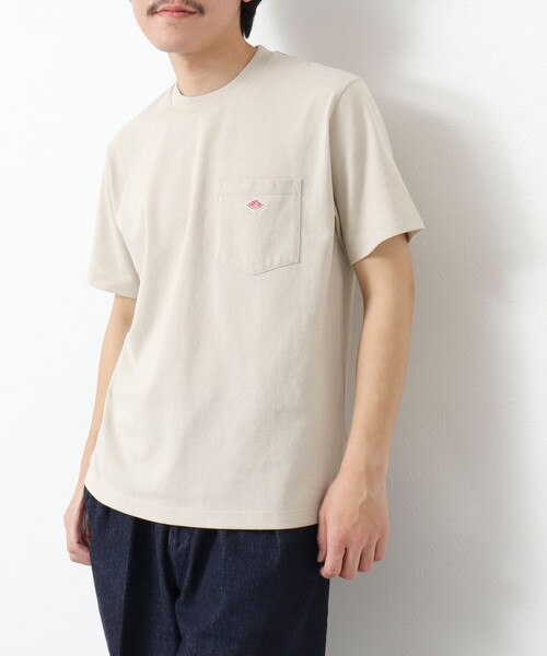 DANTON(ダントン)の「【DANTON/ダントン】SOLID POCKET T-SHIRT 25SS(Tシャツ/カットソー・メンズ・ホワイト/アイボリー/グレイッシュベージュ/ブルー・S/M/L/XL)」の6枚目の写真