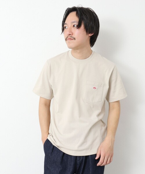 DANTON(ダントン)の「【DANTON/ダントン】SOLID POCKET T-SHIRT 25SS(Tシャツ/カットソー・メンズ・ホワイト/アイボリー/グレイッシュベージュ/ブルー・S/M/L/XL)」の8枚目の写真