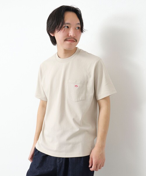 DANTON(ダントン)の「【DANTON/ダントン】SOLID POCKET T-SHIRT 25SS(Tシャツ/カットソー・メンズ・ホワイト/アイボリー/グレイッシュベージュ/ブルー・S/M/L/XL)」の9枚目の写真