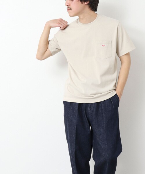 DANTON(ダントン)の「【DANTON/ダントン】SOLID POCKET T-SHIRT 25SS(Tシャツ/カットソー・メンズ・ホワイト/アイボリー/グレイッシュベージュ/ブルー・S/M/L/XL)」の12枚目の写真
