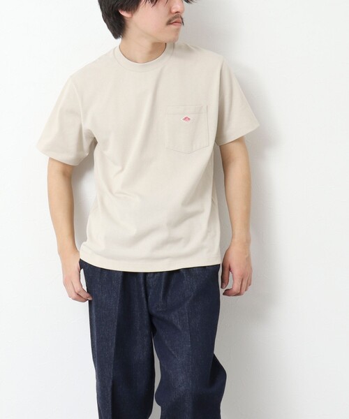 DANTON(ダントン)の「【DANTON/ダントン】SOLID POCKET T-SHIRT 25SS(Tシャツ/カットソー・メンズ・ホワイト/アイボリー/グレイッシュベージュ/ブルー・S/M/L/XL)」の13枚目の写真