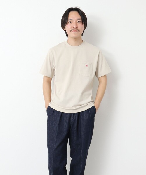 DANTON(ダントン)の「【DANTON/ダントン】SOLID POCKET T-SHIRT 25SS(Tシャツ/カットソー・メンズ・ホワイト/アイボリー/グレイッシュベージュ/ブルー・S/M/L/XL)」の14枚目の写真