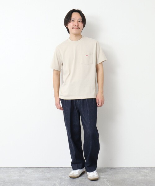 DANTON(ダントン)の「【DANTON/ダントン】SOLID POCKET T-SHIRT 25SS(Tシャツ/カットソー・メンズ・ホワイト/アイボリー/グレイッシュベージュ/ブルー・S/M/L/XL)」の16枚目の写真