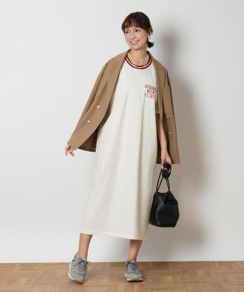 Champion(チャンピオン)の「Champion(チャンピオン)【レディース】ラインリブワンピース(ワンピース・レディース・グリーン/ネイビー/オフホワイト・M/L/XL/03)」の13枚目の写真