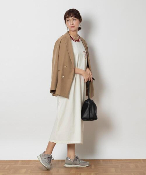 Champion(チャンピオン)の「Champion(チャンピオン)【レディース】ラインリブワンピース(ワンピース・レディース・グリーン/ネイビー/オフホワイト・M/L/XL/03)」の14枚目の写真