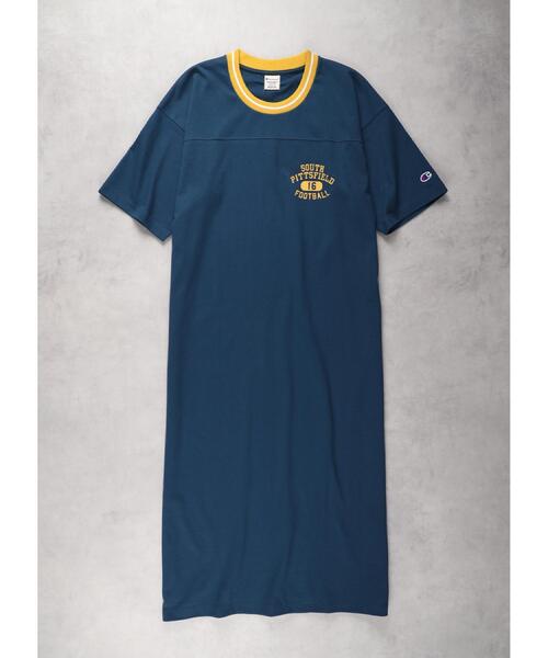 Champion(チャンピオン)の「Champion(チャンピオン)【レディース】ラインリブワンピース(ワンピース・レディース・グリーン/ネイビー/オフホワイト・M/L/XL/03)」の18枚目の写真