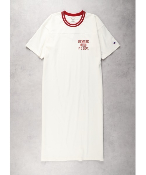 Champion（チャンピオン）の「【Champion】ラインリブワンピース（ワンピース・レディース・グリーン/ネイビー/オフホワイト・M/L/XL）」の14枚目の写真