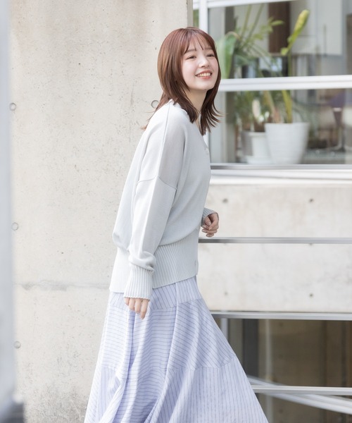 カーディガン 「meeny miny」「接触冷感／アンチピリング」ヨガインストラクター監修　美優Vカーディガン レディース meeny miny】【接触冷感／アンチピリング】ヨガインストラクター
