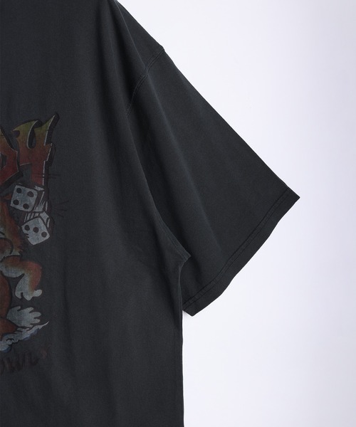 Ed Hardy(エドハーディー)の「EdHardy ピグメント加工 ビッグシルエット 半袖Tシャツ(Tシャツ/カットソー・メンズ・チャコール/ブラック系その他/チャコールグレー/ブラック・M/L)」の16枚目の写真