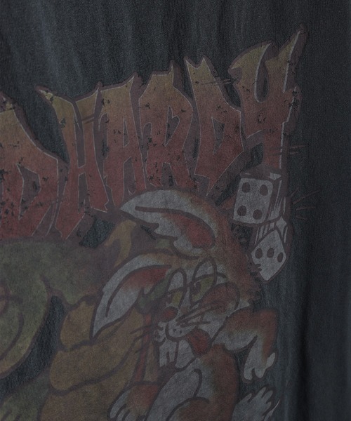 Ed Hardy(エドハーディー)の「EdHardy ピグメント加工 ビッグシルエット 半袖Tシャツ(Tシャツ/カットソー・メンズ・チャコール/ブラック系その他/チャコールグレー/ブラック・M/L)」の15枚目の写真