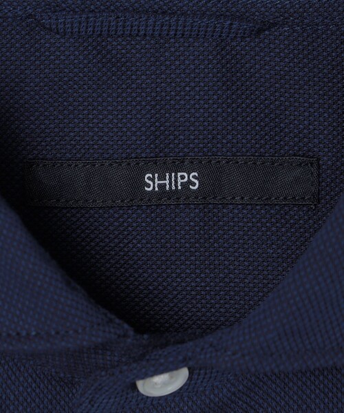 SHIPS(シップス)の「SHIPS: アイスコットン からみ織り セミワイドカラー シャツ(シャツ/ブラウス・メンズ・ホワイト/ライトグリーン/ネイビー/ダークブルー・SMALL/MEDIUM/LARGE/X-LARGE)」の8枚目の写真