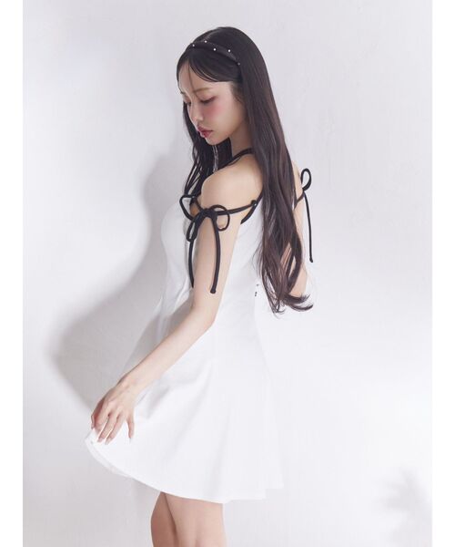 EATME(イートミー)の「【EATME×MARY QUANT】リボンリブワンピース(ワンピース・レディース・ピンク/オフホワイト/ブラック・FREE)」の8枚目の写真