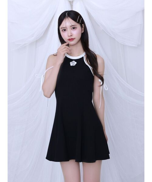 EATME×MARY QUANT リボンデザインワンピース EATME 【EATME×MARY QUANT】リボンデザインニットワンピース