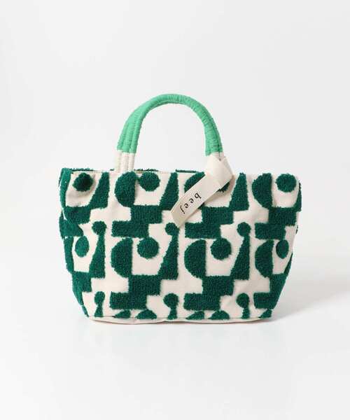 beej（ビージ）の「『別注』Beej×DOORS　モール刺繍トート（トートバッグ・レディース・グリーン/ベージュ・ONE）」の8枚目の写真