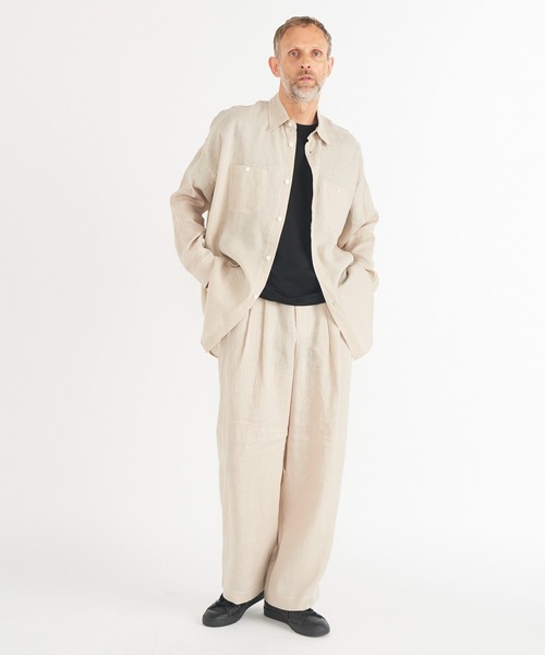 markaware（マーカウェア）の「【MARKAWARE/マーカウェア】TENT LONG SHIRT（シャツ/ブラウス・メンズ・ブラック/ホワイト・1/2）」の20枚目の写真