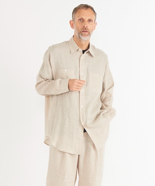 markaware（マーカウェア）の「【MARKAWARE/マーカウェア】TENT LONG SHIRT（シャツ/ブラウス・メンズ・ブラック/ホワイト・1/2）」の17枚目の写真