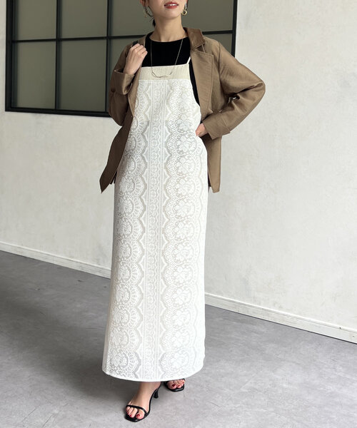 Chez toi(シェトワ)の「シアーテーラードジャケット(テーラードジャケット・レディース・ベージュ/オフホワイト/ブラック・FREE)」の10枚目の写真