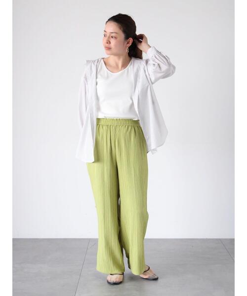 Lugnoncure（ルノンキュール）の「【イージーケア】ボリューム袖レギュラーシャツ（シャツ/ブラウス・レディース・ネイビー/ピンク/オフホワイト/チャコールグレー・F）」の14枚目の写真