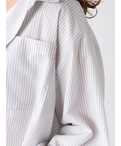 Lugnoncure（ルノンキュール）の「【イージーケア】ボリューム袖レギュラーシャツ（シャツ/ブラウス・レディース・ネイビー/ピンク/オフホワイト/チャコールグレー・F）」の16枚目の写真