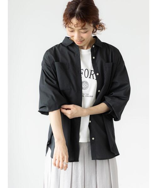 Lugnoncure（ルノンキュール）の「【イージーケア】ボリューム袖レギュラーシャツ（シャツ/ブラウス・レディース・ネイビー/ピンク/オフホワイト/チャコールグレー・F）」の19枚目の写真