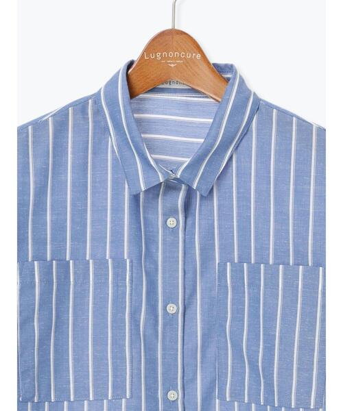 Lugnoncure（ルノンキュール）の「【イージーケア】ボリューム袖レギュラーシャツ（シャツ/ブラウス・レディース・ネイビー/ピンク/オフホワイト/チャコールグレー・F）」の9枚目の写真