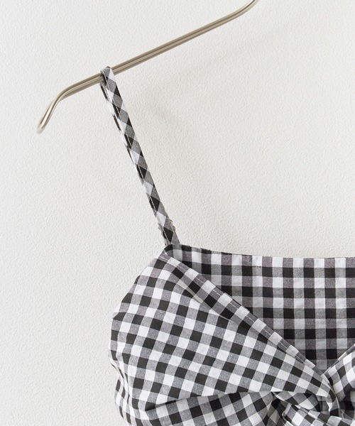 ROOPTOKYO(ループトウキョウ)の「Gingham Camisole Frilled Bustier / ギンガムキャミソールフリルビスチェ(キャミソール・レディース・ブルー/ブラック/ピンク・FREE)」の13枚目の写真