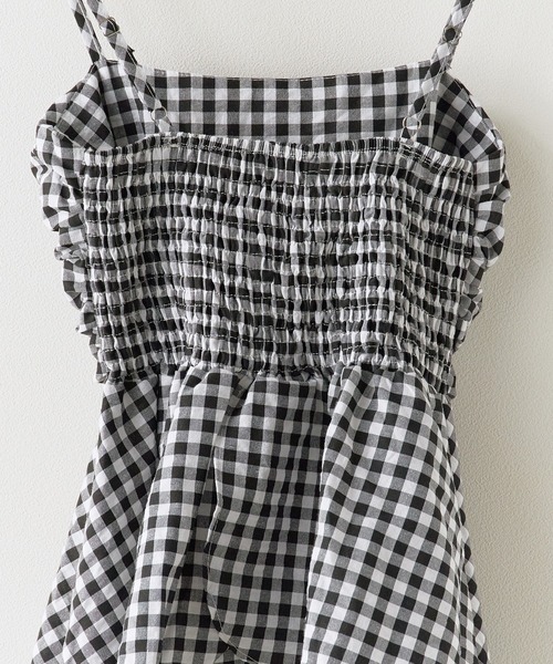 ROOPTOKYO(ループトウキョウ)の「Gingham Camisole Frilled Bustier / ギンガムキャミソールフリルビスチェ(キャミソール・レディース・ブルー/ブラック/ピンク・FREE)」の7枚目の写真