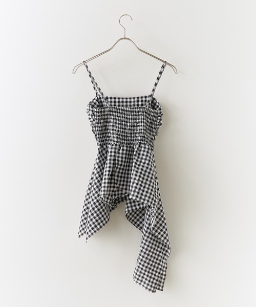 ROOPTOKYO(ループトウキョウ)の「Gingham Camisole Frilled Bustier / ギンガムキャミソールフリルビスチェ(キャミソール・レディース・ブルー/ブラック/ピンク・FREE)」の10枚目の写真