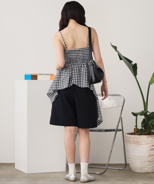 ROOPTOKYO(ループトウキョウ)の「Gingham Camisole Frilled Bustier / ギンガムキャミソールフリルビスチェ(キャミソール・レディース・ブルー/ブラック/ピンク・FREE)」の18枚目の写真