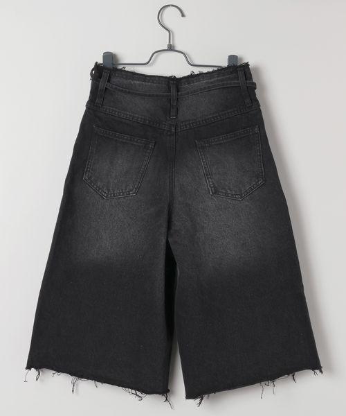 JEANASIS（ジーナシス）の「ベルトツキデニムハーフパンツ/455551（デニムパンツ・レディース・ブラック/ブルー・SMALL/MEDIUM）」の8枚目の写真