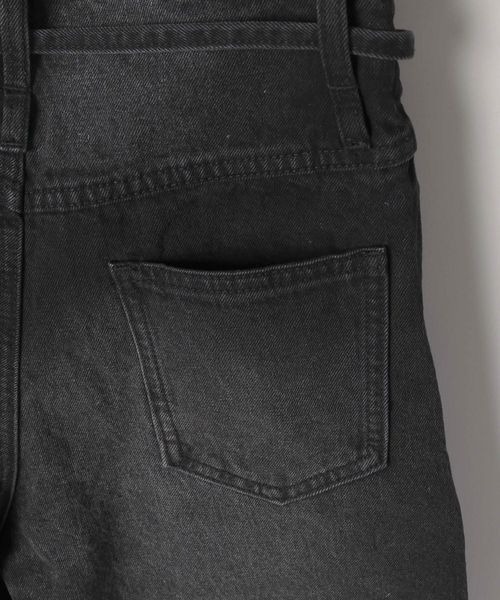 JEANASIS（ジーナシス）の「ベルトツキデニムハーフパンツ/455551（デニムパンツ・レディース・ブラック/ブルー・SMALL/MEDIUM）」の16枚目の写真