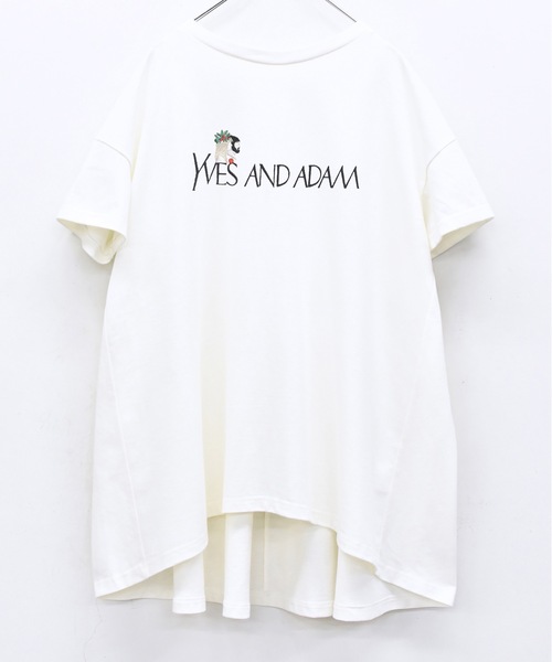 bedsidedrama(ベットサイドドラマ)の「YVES AND ADAM Flare T-Shirt(Tシャツ/カットソー・レディース・ナチュラル/ブラック/ホワイト・1/2)」の17枚目の写真