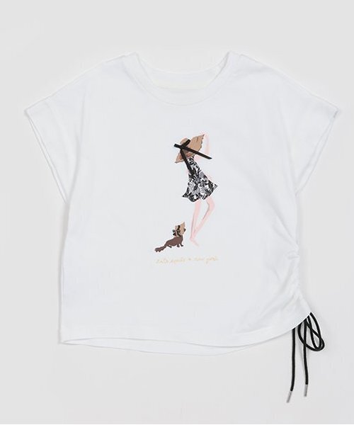 新品 ケイトスペード トロピカルフォリッジガールTシャツ 新品 ケイト