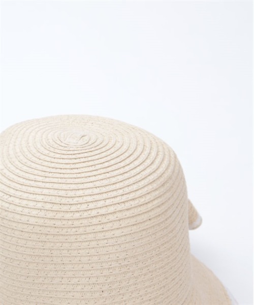 axes femme(アクシーズファム)の「後ろリボンUVペーパーハット(ハット・レディース・ベージュ/ネイビー・FREE)」の10枚目の写真