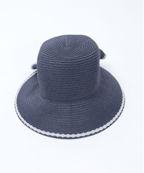 axes femme(アクシーズファム)の「後ろリボンUVペーパーハット(ハット・レディース・ベージュ/ネイビー・FREE)」の16枚目の写真