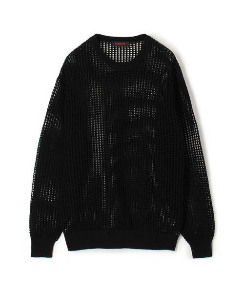 CABaN コットンメッシュ クルーネックプルオーバー（ニット