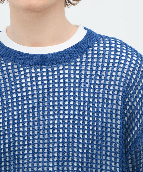 caban（キャバン）の「CABaN コットンメッシュ クルーネックプル 