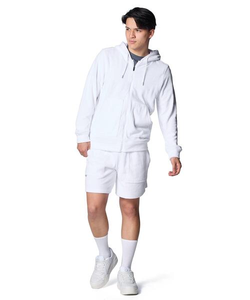 UNDER ARMOUR（アンダーアーマー）の「UAパイル フルジップ フーディー（ライフスタイル/メンズ）（スウェット・メンズ・ホワイト・M/L/XL/S/2XL）」の9枚目の写真