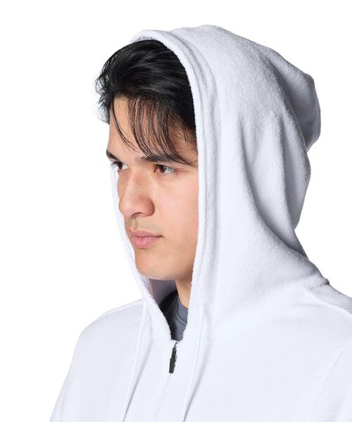 UNDER ARMOUR（アンダーアーマー）の「UAパイル フルジップ フーディー（ライフスタイル/メンズ）（スウェット・メンズ・ホワイト・M/L/XL/S/2XL）」の10枚目の写真