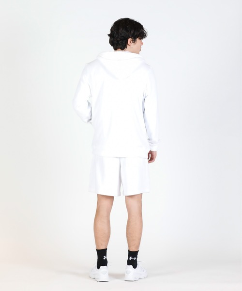 UNDER ARMOUR（アンダーアーマー）の「UAパイル フルジップ フーディー（ライフスタイル/メンズ）（スウェット・メンズ・ホワイト・M/L/XL/S/2XL）」の7枚目の写真