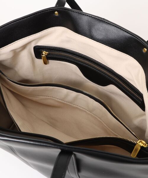 NiiNa（ニーナ）の「【 NiiNa / ニーナ 】高品質牛革 大容量 クラシック ラウンド トートバッグ（トートバッグ・レディース・ブラウン/ブラック・FREE）」の20枚目の写真