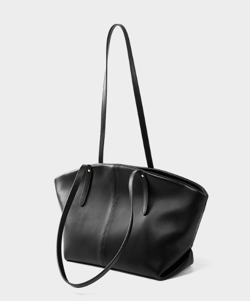 NiiNa（ニーナ）の「【 NiiNa / ニーナ 】高品質牛革 大容量 クラシック ラウンド トートバッグ（トートバッグ・レディース・ブラウン/ブラック・FREE）」の12枚目の写真