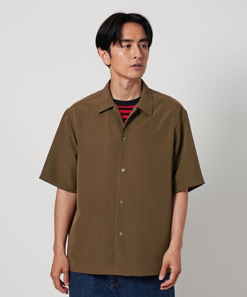 BEAUTY&YOUTH UNITED ARROWS(ビューティーアンドユースユナイテッドアローズ)の「シルキータッチ キャンプカラー フォルム シャツ(シャツ/ブラウス・メンズ・オリーブ/ライトブルー/ダークグレー/ライトグレー・XL/S/M/L)」の15枚目の写真