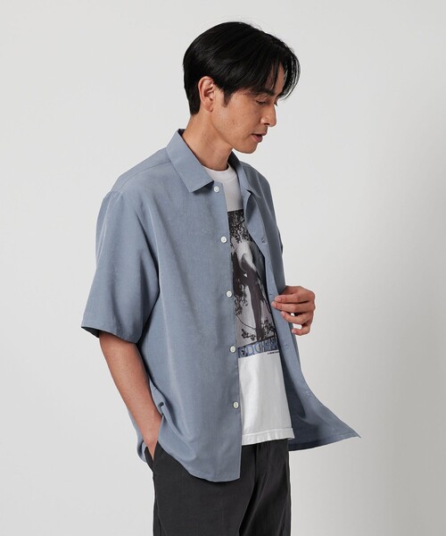 BEAUTY&YOUTH UNITED ARROWS(ビューティーアンドユースユナイテッドアローズ)の「シルキータッチ キャンプカラー フォルム シャツ(シャツ/ブラウス・メンズ・オリーブ/ライトブルー/ダークグレー/ライトグレー・XL/S/M/L)」の19枚目の写真