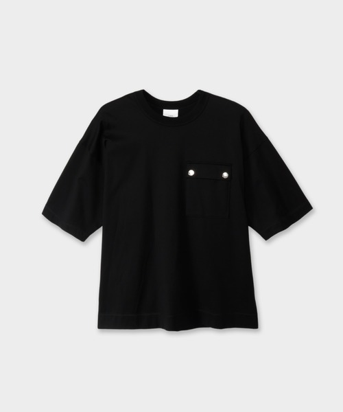 CINOH(チノ)の「REFINAポケットTシャツ(Tシャツ/カットソー・メンズ・ブラック/オフホワイト/ホワイト系その他・46/48/44)」の11枚目の写真