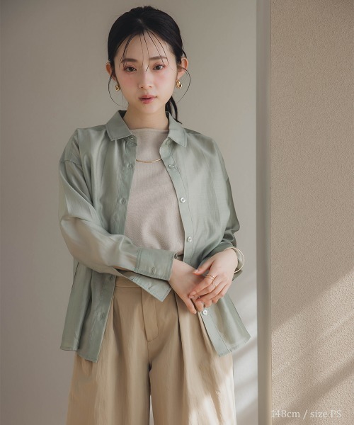 小さいサイズ シアーシャツ 低身長さん・小柄女性（シャツ