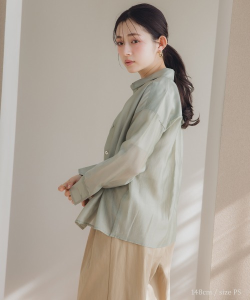 秋と冬の野生の女性の短いシャツp 楽天市場】シャツ 小さいサイズ レディース とろみ生地